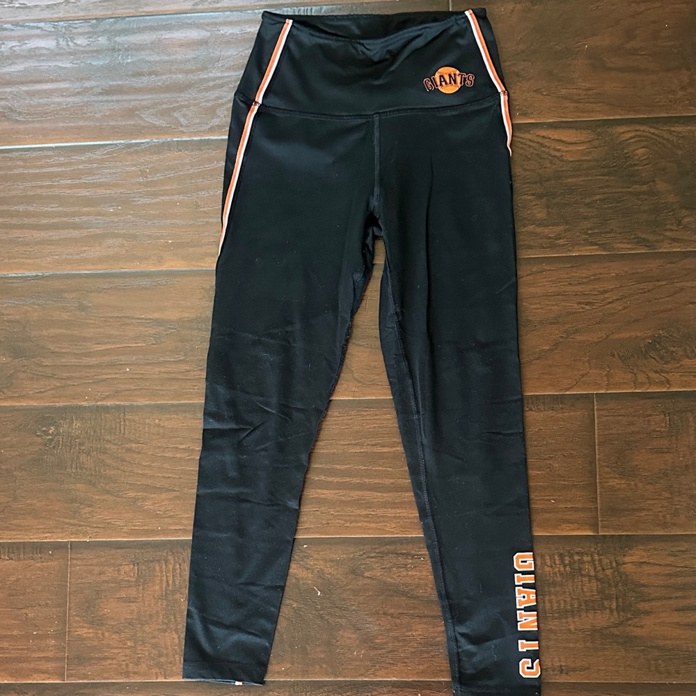 Victoria’s Secret PINK San Francisco Black & Orange Girls' Athletic Leggings